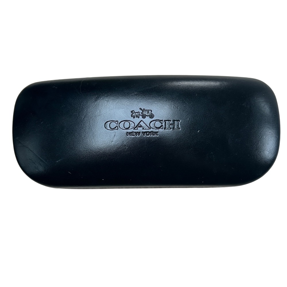 Authentic Coach Hardshell Eyeglass Case Black Sunglasses Case NO Cleaning Cloth
